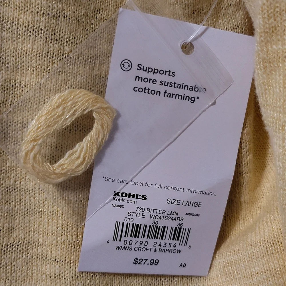 Spring Time Yellow Cardigan - Picture 4 of 6